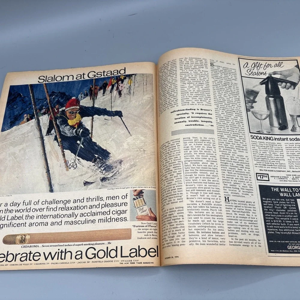 The New York Times Magazine November 29 1970 Infants Are Smarter No Label ADS